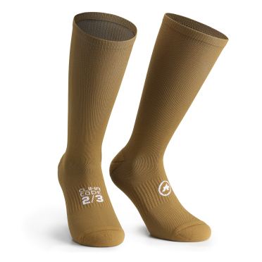 Assos spring/fall sokken bronze ash unisex 