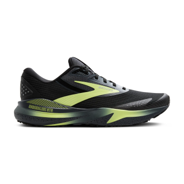 Brooks Adrenaline GTS 24 weatherized hardloopschoenen black/ebony/new yellow heren 