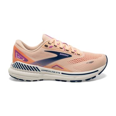 Brooks Adrenaline GTS 23 hardloopschoenen beige dames 