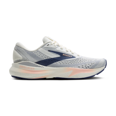 Brooks Adrenaline GTS 24 hardloopschoenen grey/blue ribbon/peach dames 