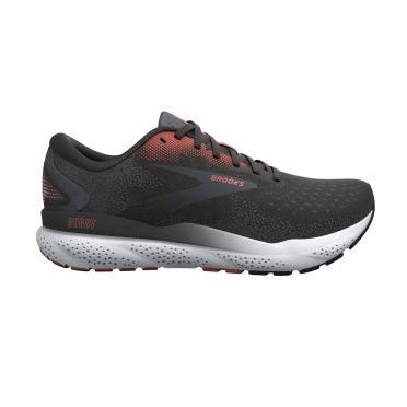 Brooks Ghost 16 hardloopschoenen zwart/wit/rood heren 