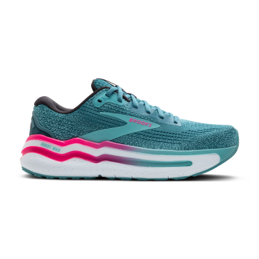 Brooks Ghost Max 2 hardloopschoenen storm blue/knockout pink/aqua dames 