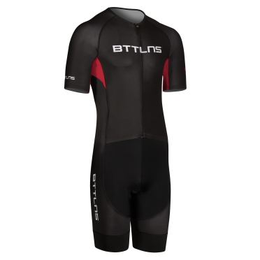 BTTLNS Chimera 1.0 basic trisuit korte mouw zwart/rood heren 