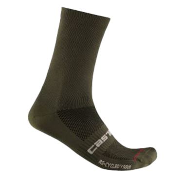 Castelli Re-Cycle Thermal 18 fietsokken groen heren 