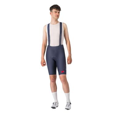 Castelli Espresso r--a/d bibshort blauw heren 