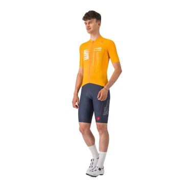 Castelli Espresso r--a/d jersey fietsshirt korte mouw oranje heren 