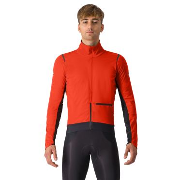 Castelli Alpha Doppio RoS lange mouw fietsjack rich red heren 