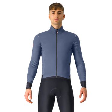 Castelli Alpha Flight RoS lange mouw fietsjack twilight blue/silver reflex heren 