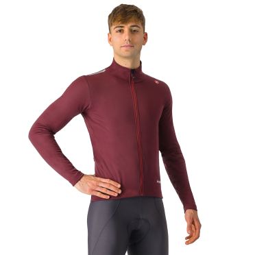 Castelli Espresso air jacket lange mouw deep bordeaux heren 