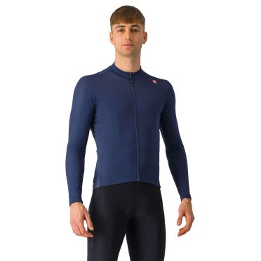 Castelli Espresso thermal jersey lange mouw belgian blue heren 