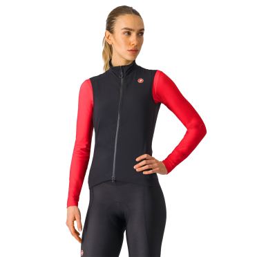 Castelli Espresso vest mouwloos light black dames 