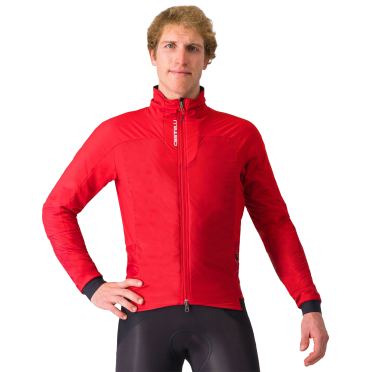 Castelli Fly Thermal lange mouw fietsjack rich red heren 