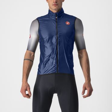 Castelli Aria fietsvest mouwloos belgian blue heren 