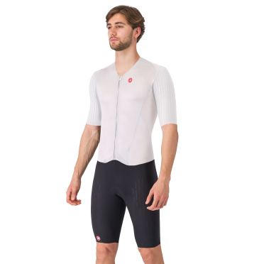 Castelli free sanremo 3 suit short sleeve wit heren 