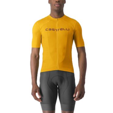 Castelli Prologo Lite fietsshirt korte mouw oranje heren 