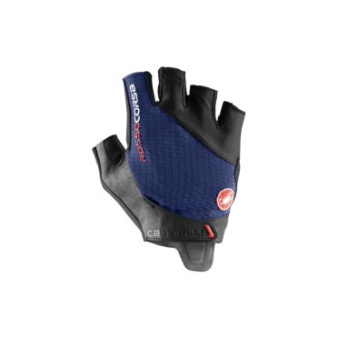 Castelli rosso corsa pro glove fietshandschoenen blauw 