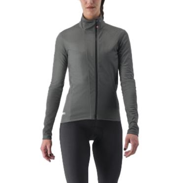 Castelli Transition 2 lange mouw fietsjack grijs dames 