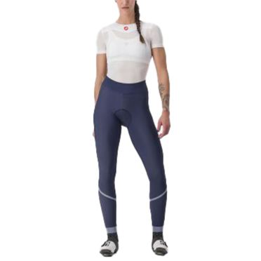 Castelli Velocissima Thermal fietsbroek lang blauw dames 