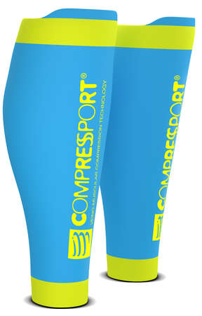 Compressport R2 v2 compressie tubes ice blauw 