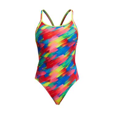 Funkita stroked diamond back badpak dames 