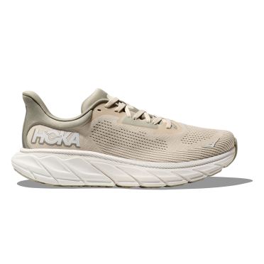 Hoka Arahi 7 hardloopschoenen beige/wit heren 