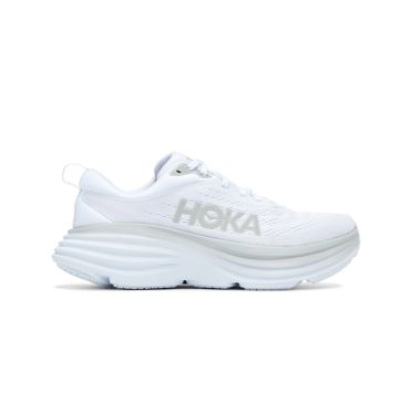 Hoka Bondi 8 wide hardloopschoenen wit dames 