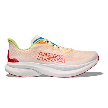 Hoka Mach 6 hardloopschoenen roze/wit heren 