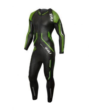 2XU Propel pro lange mouw gebruikt wetsuit zwart/groen heren SM 