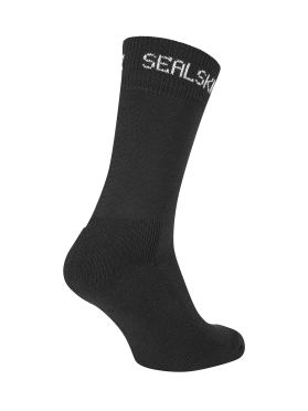 Sealskinz Suffield Solo Merino fietssok zwart 