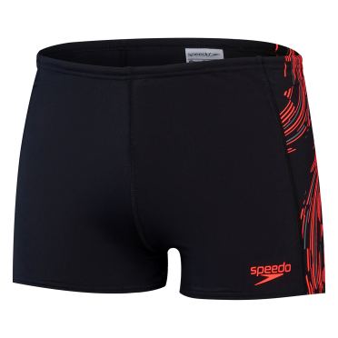 Speedo eco+ tech panel aquashort zwart/rood heren 