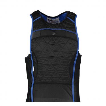 TechNiche KewlShirt evaporative cooling tank top zwart/blauw 