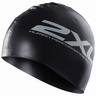 2XU Siliconen swim cap zwart 