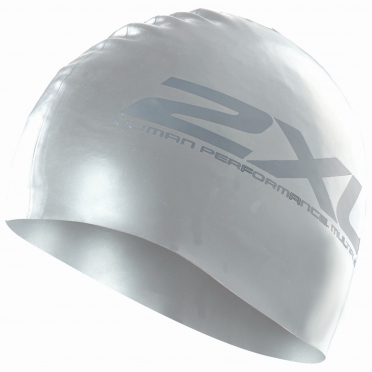 2XU Siliconen swim cap zilver 