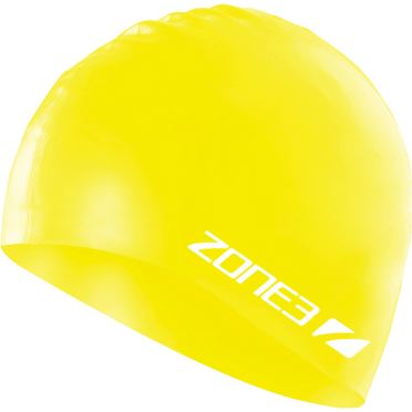 Zone3 Silicone swim cap geel 