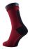 Sealskinz Road thin mid hydrostop fietssokken rood/zwart unisex  111161703-600