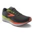 Brooks Ghost 16 hardloopschoenen zwart/manderin rood/groen heren  1104181D049