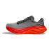 Hoka Bondi 8 hardloopschoenen grijs/rood heren  1123202-CFLM