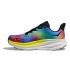 Hoka Clifton 9 hardloopschoenen zwart/regenboog heren  1127895-BKML