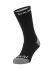 Sealskinz Briston All weather mid fietssok met Hydrostop zwart/grijs  11124215-0101