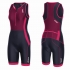 2XU Perform Front Zip trisuit zwart/roze dames   WT3635d